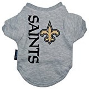 New Orleans Saints Dog Tee Shirt - Large