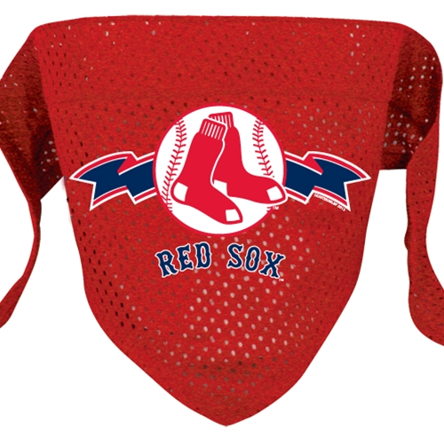 Boston Red Sox Mesh Dog Bandana - Large
