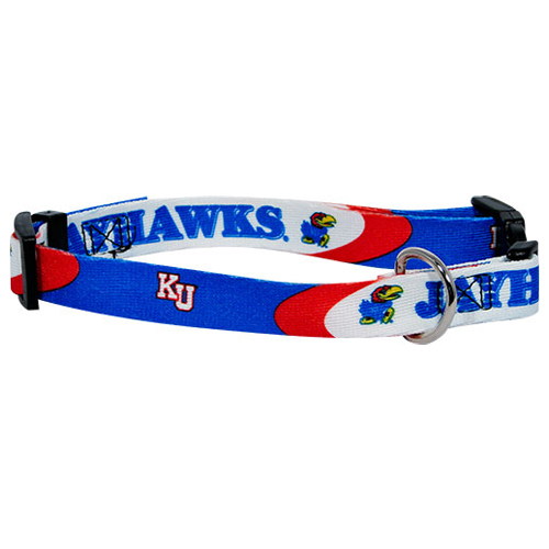 Kansas Jayhawks Dog Collar - Large