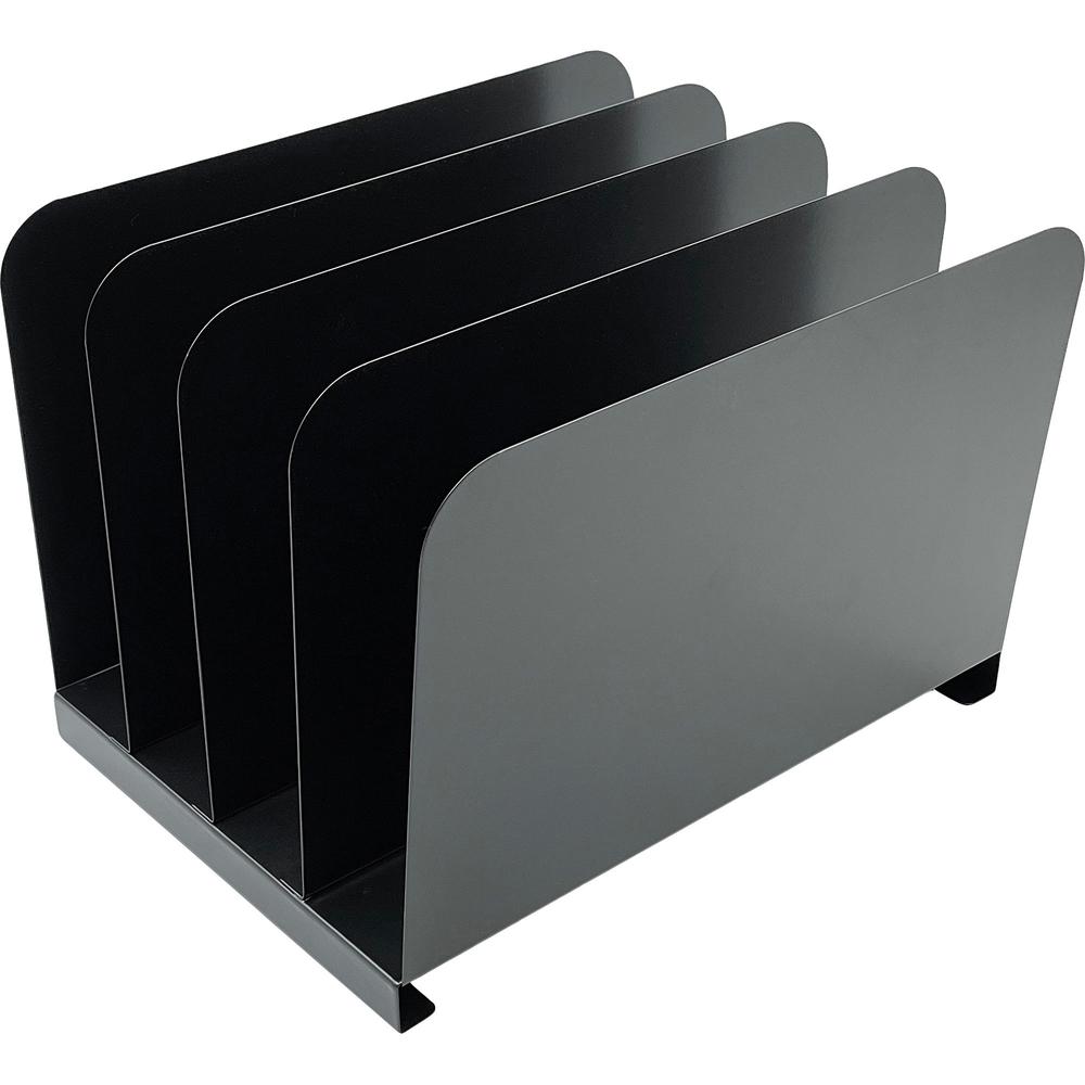Vertical Desk Organizer - 4 Compartment(s) - 7.8" Height x 11" Width x 11" Depth - Durable -- Steel