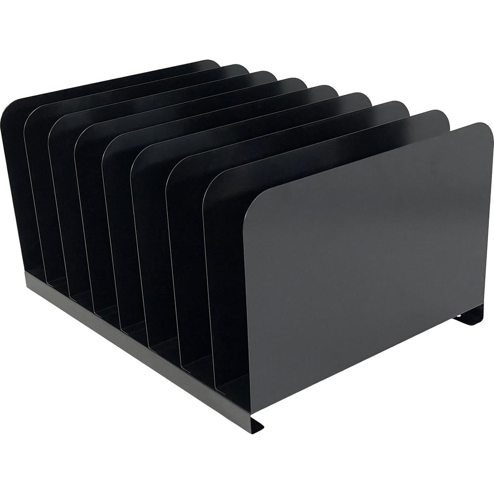 Vertical Desk Organizer - 8 Compartment(s) - 7.8" Height x 11" Width x 15" Depth - Durable -- Steel