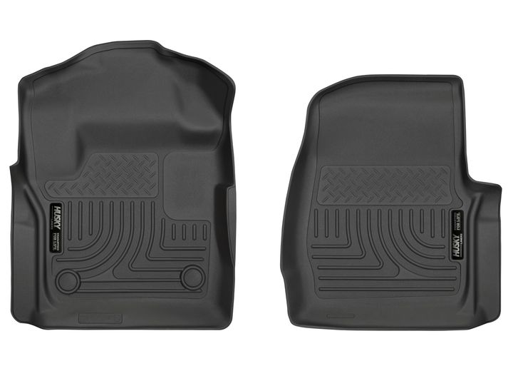 17-19 F250/F350 SUPER DUTY FRONT FLOOR LINERS WEATHERBEATER SERIES BLACK