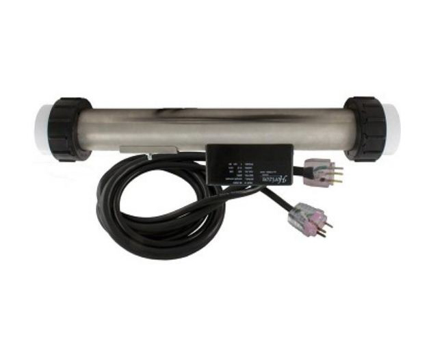 Heater Assembly, HydroQuip, Versi-Heat, 5.5kW, 230V, 2" x 15"Long, 60"Cord, Solid State