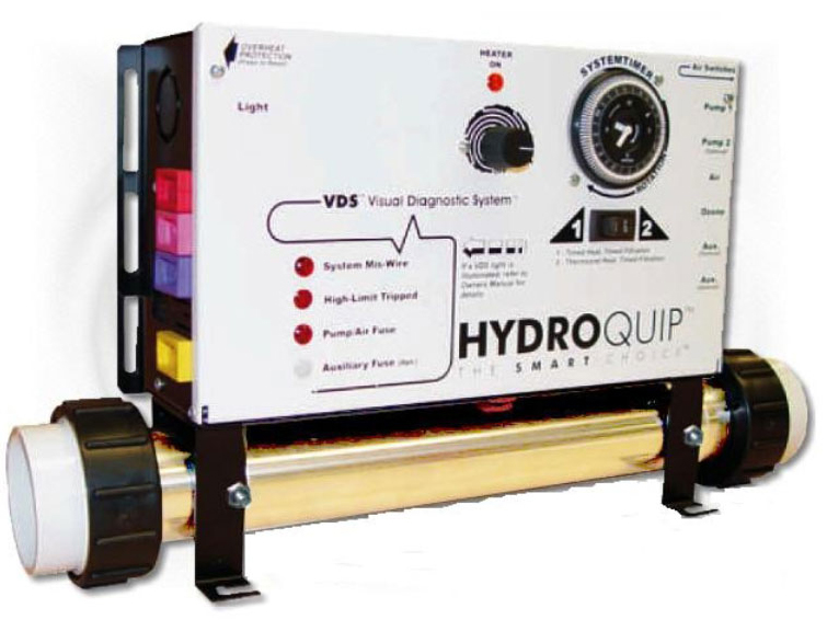 Control System, Air, HydroQuip CS6009US2, Slide, Pump1, Pump2, Blower w/Cords