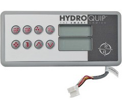 Spaside Control, HydroQuip Eco-7, Large Rectangle, 4-Button, LED, Pump1-Light-Up-Down