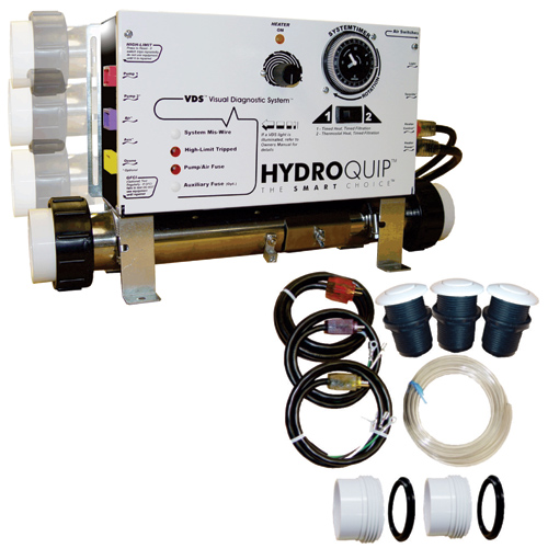 Control System, Air, HydroQuip CS6009US1, Slide, Pump1, Blower or P2 w/Cords