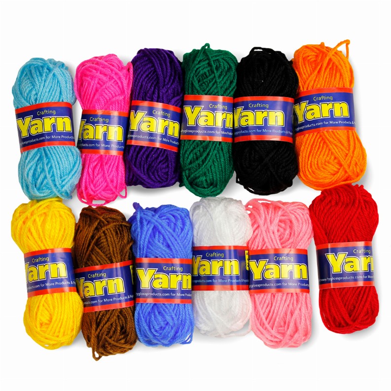 Assorted Yarn Pack (12 Colors)