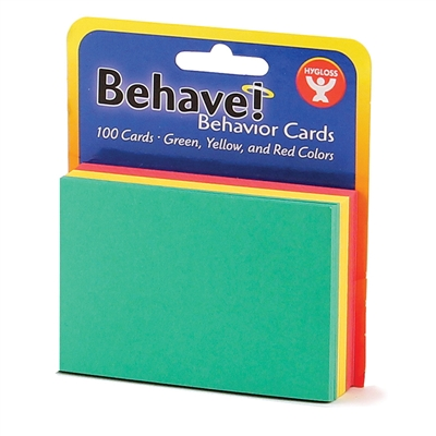 Behavior Cards - 2inx2in Green, Yellow & Red