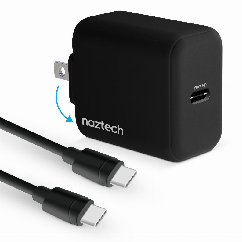  20W PD Wall Charger + USB-C to USB-C 4ft Cable