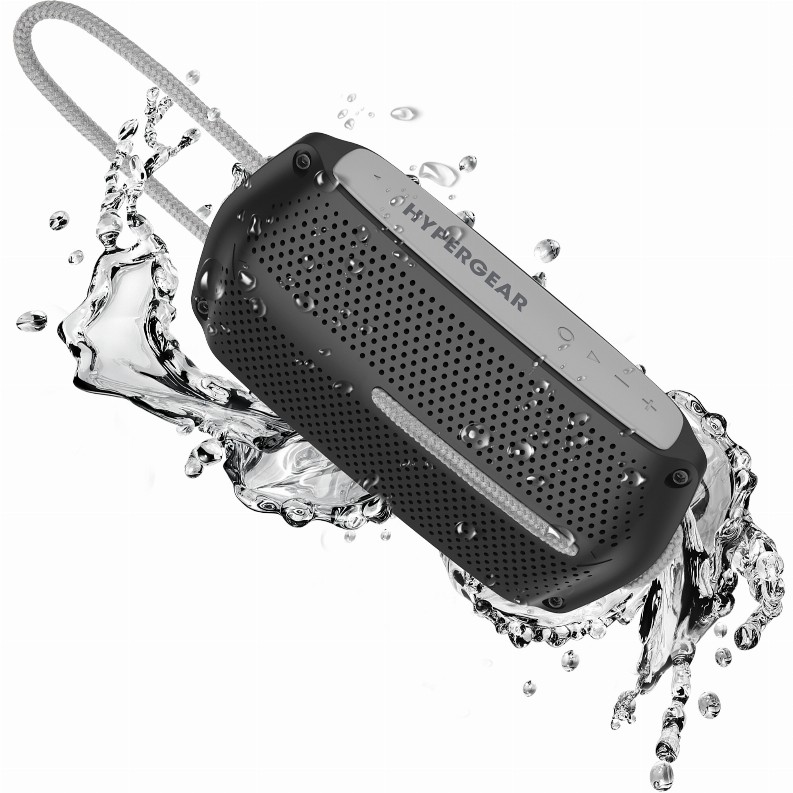 Wave Water Resistant Wireless Speaker - Black/Grey