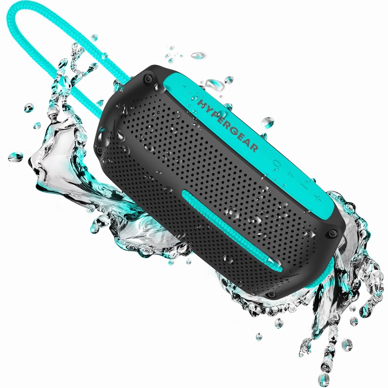  Wave Water Resistant Wireless Speaker - Black/Teal