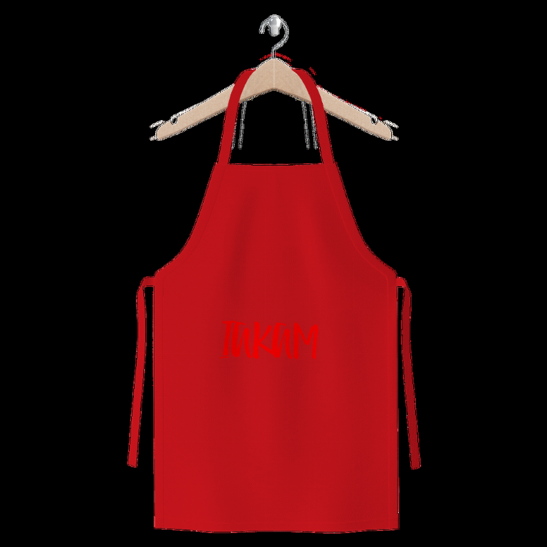 IAKAM Red Premium Jersey Apron   One Size   Red