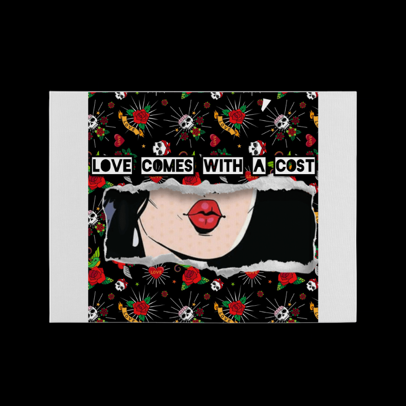 Love Cost Premium Stretched Canvas   10x10"    Gloss