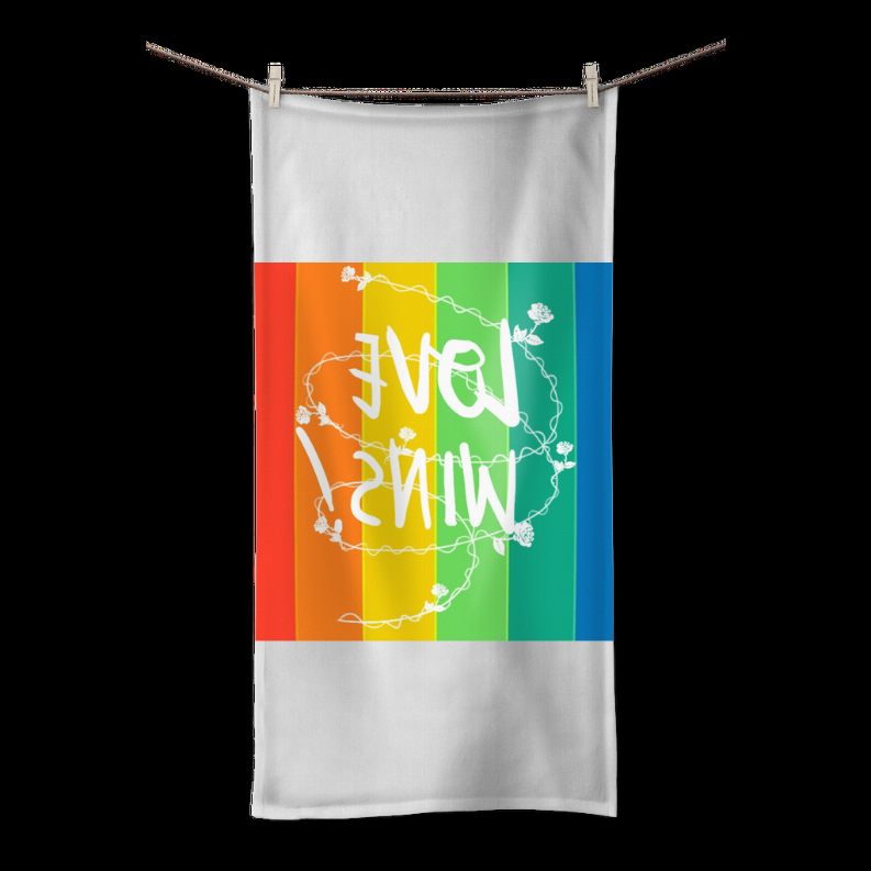 Love Wins Sublimation All Over Towel   (S) Guest  