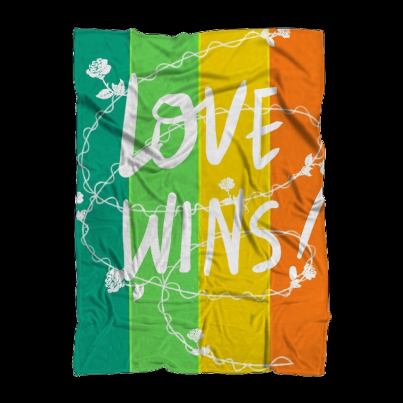 Love Wins Sublimation Throw Blanket