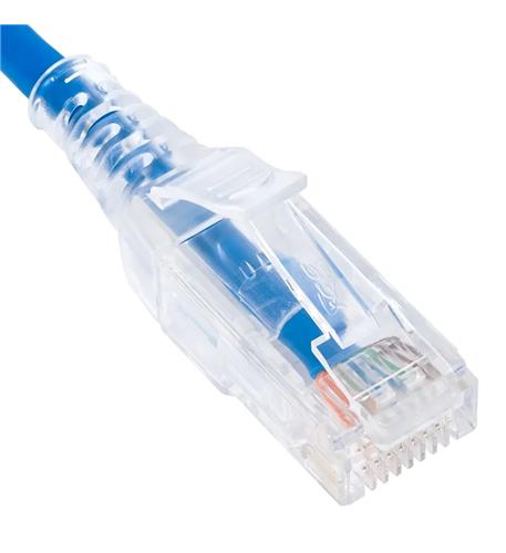 PATCH CORD CAT 6 SLIM CLEAR 25PK 10FT