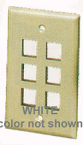 IC107F06WH- 6Port Face White