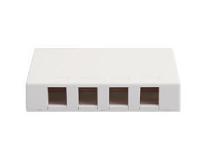 Ic107Sb4Wh  Surface Box- 4 Port White