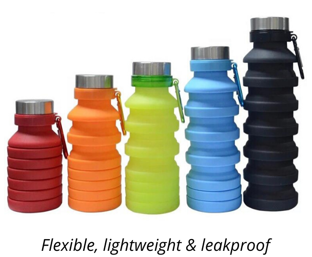Collapsible Water Bottle - Red