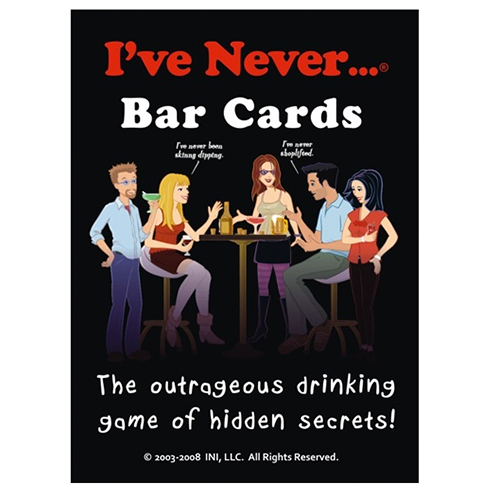 I've Never bar cards 