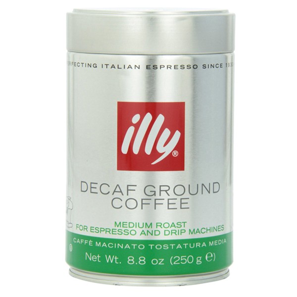 illy Decaf Medium Roast Ground Coffee (6x8.8 OZ)