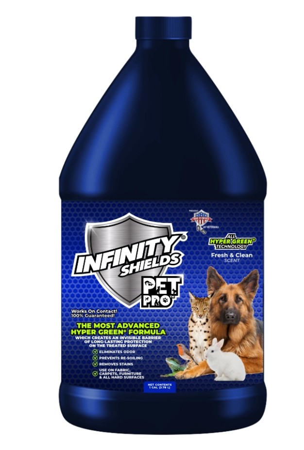 Infinity Shields  Pet Pro Odor & Stain Remover - Prevents Re-Soiling (FRESH & CLEAN)