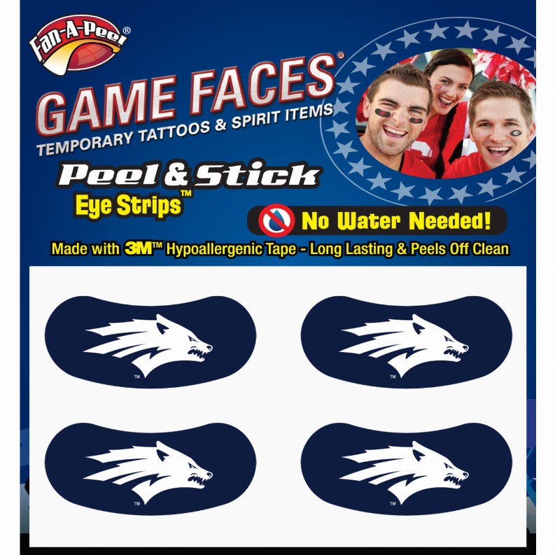 Black Eye Strips Fan-A-Peel / Gamesfaces 1.75" x .75" Nevada Reno 