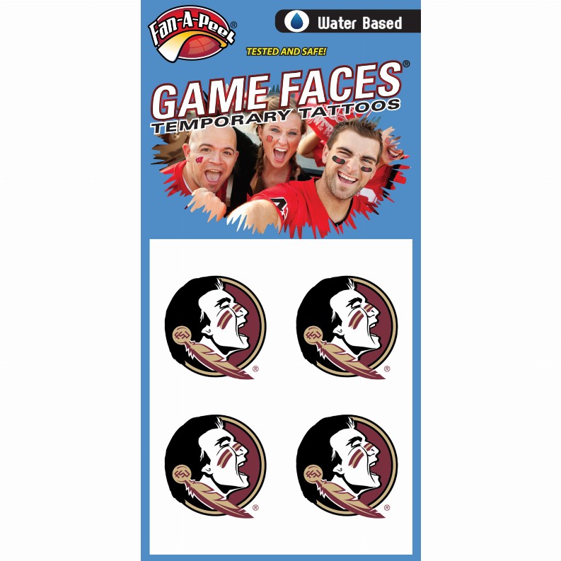 Fan-A-Peel / Gamesfaces Water Tattoos - Florida State