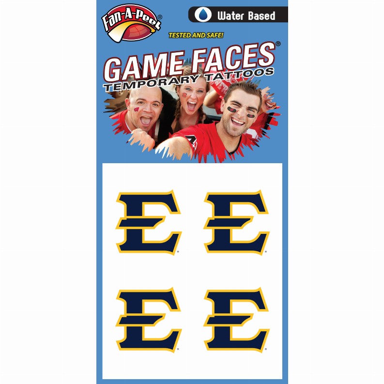 Fan-A-Peel / Gamesfaces Water Tattoos - East Tennessee State