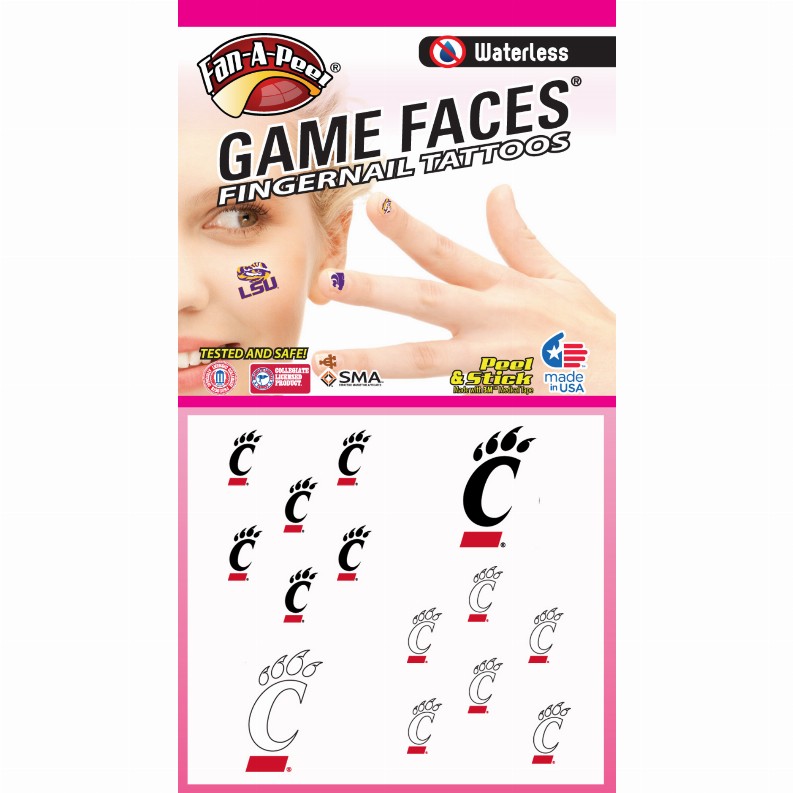 Waterless Peel & Stick Fingernail Fan-A-Peel / Gamesfaces - CincinnatiCombo Pack
