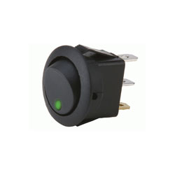 Metra IB Rnd Rocker 5Pc Switch Green LED   5 Pc 