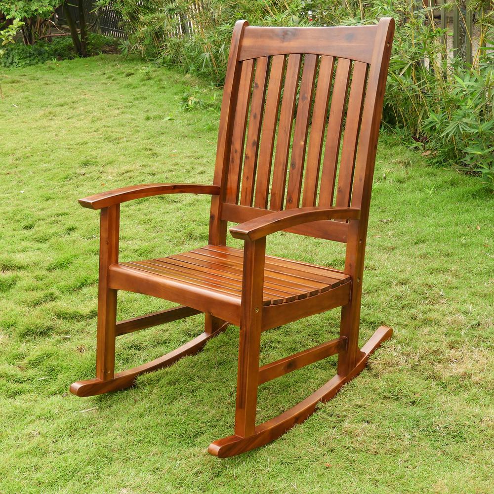 Highland Acacia Americana Rocking Chair