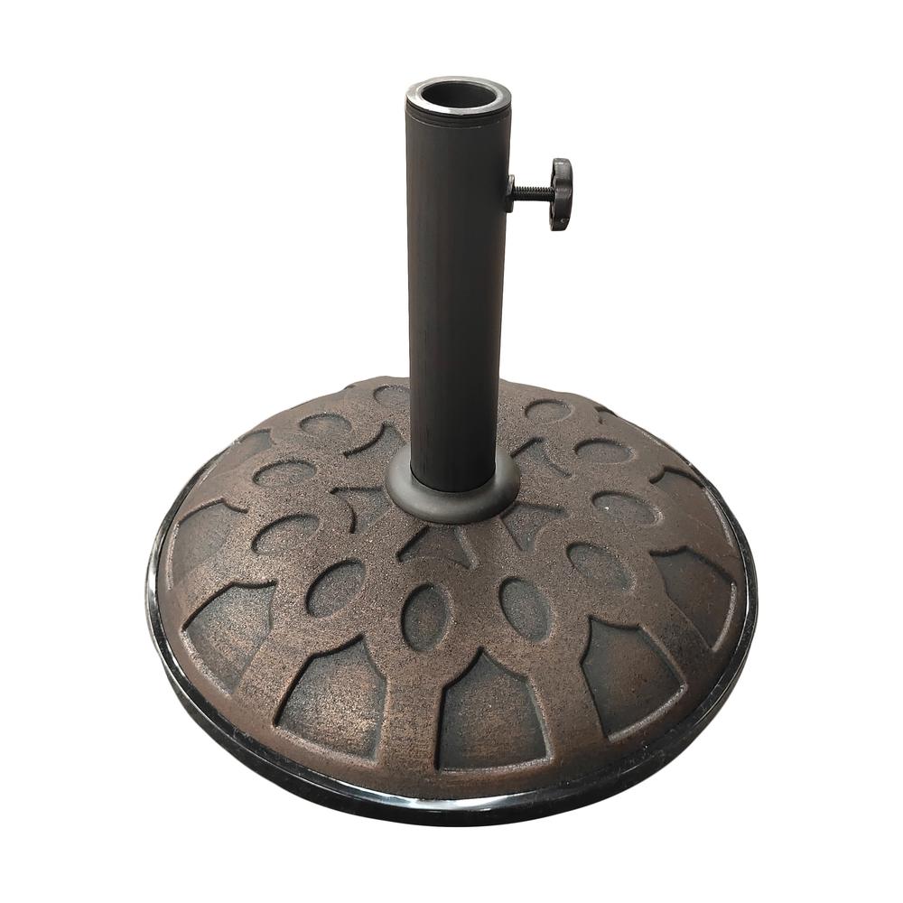 25-Pound Resin Compound Umbrella Base Bronze