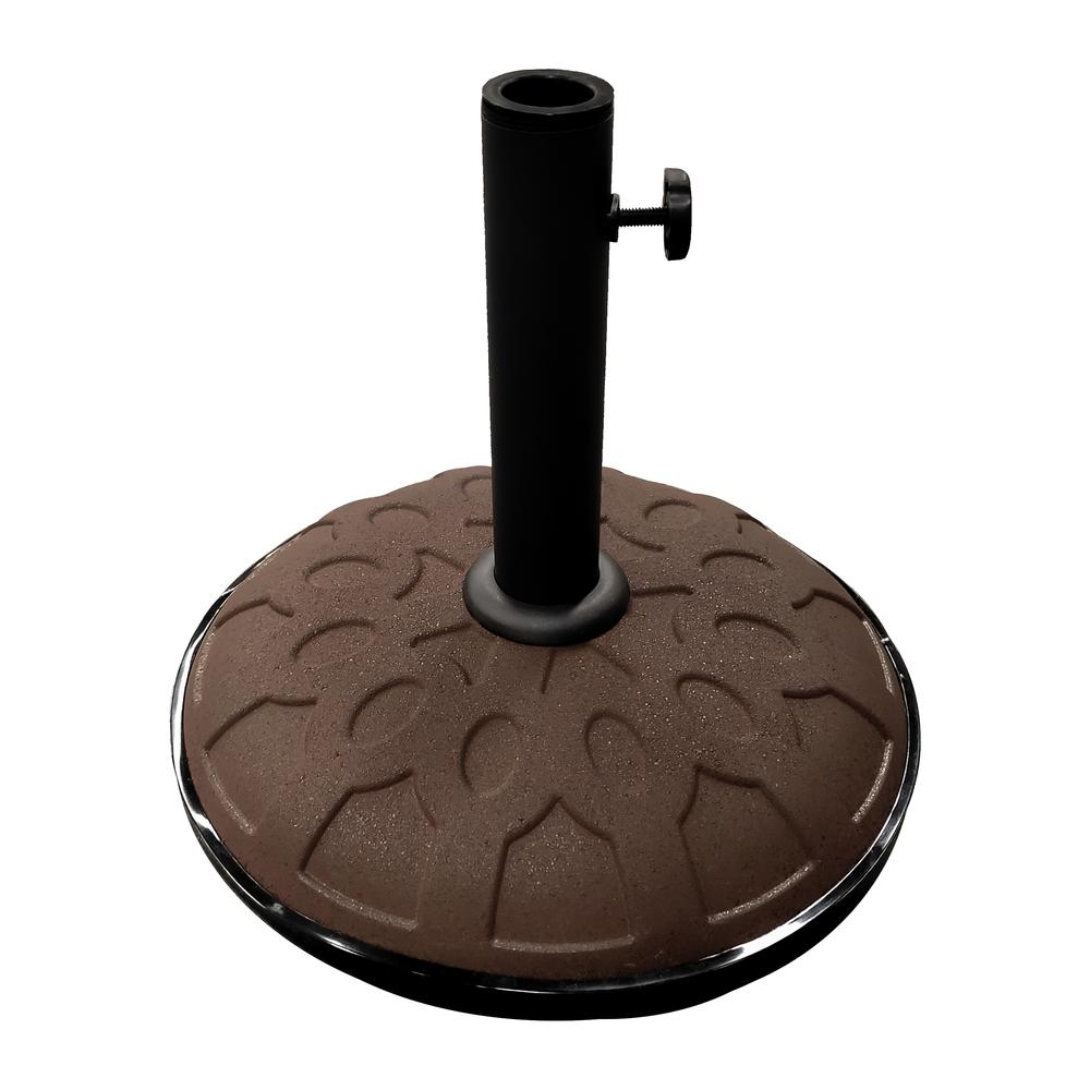 25-Pound Resin Compound Umbrella Base Chocolate