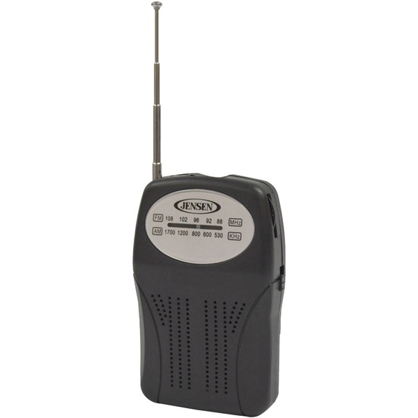 Jensen MR75 Am Fm Pocket Radio Built In Speaker Earphone Jack