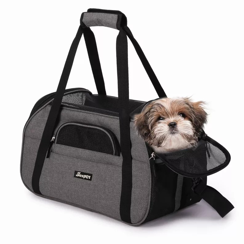 JESPET Soft-Sided Kennel Pet Carrier for Small Dogs, Cats, Puppy, Airline Approved Cat Carriers Dog Carrier Collapsible, Travel 