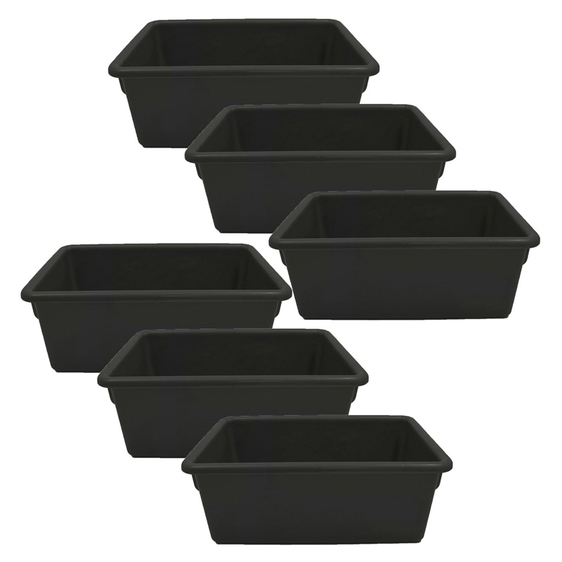 Cubbie Tray, Black, Pack of 3