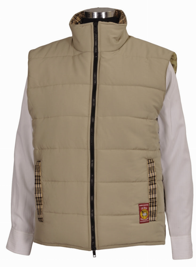 5/A Baker Ladies Country Quilted Vest - L Fog
