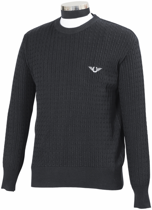 Classic Cable Knit Sweater  X-Large  Graphite 