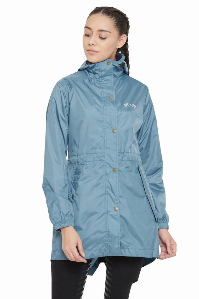 Equine Couture Element Rain Jacket XL Stone Blue