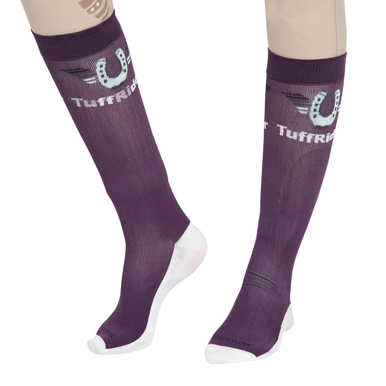 TuffRider Ladies Coolmax Knee Hi Boot Socks  Standard  Lavender
