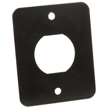 12V/USB Mounting Plate, Single, Black