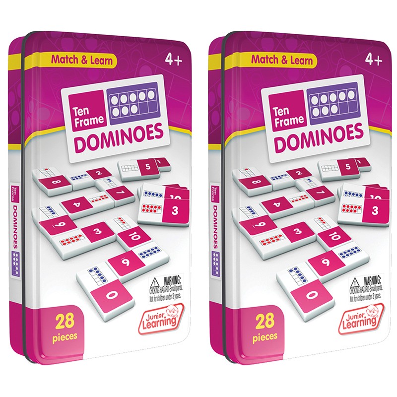 Ten Frames Dominoes, 2 Sets