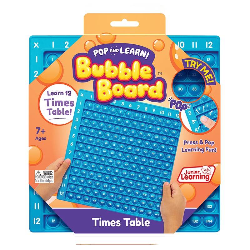 Times Table Pop and Learn Bubble Board