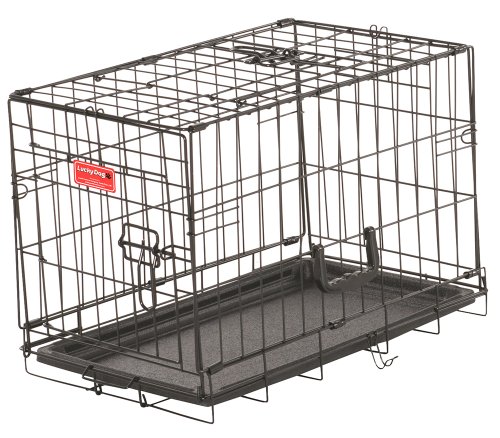 22"L Lucky Dog Training Crate, 2-Dr