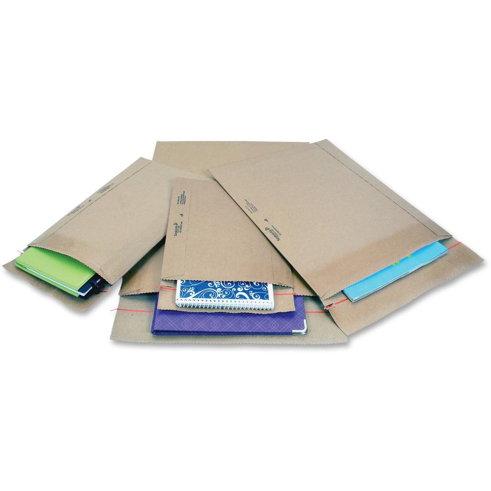 Jiffy Mailer Padded Self-seal Mailers - Multipurpose - #0 - 6" Width x 10" Length - Self-sealing Flap - Kraft - 25 / Carton - Na