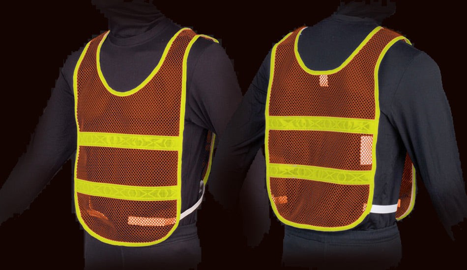 Reflective Standard Safety Vest - L Orange/Lime