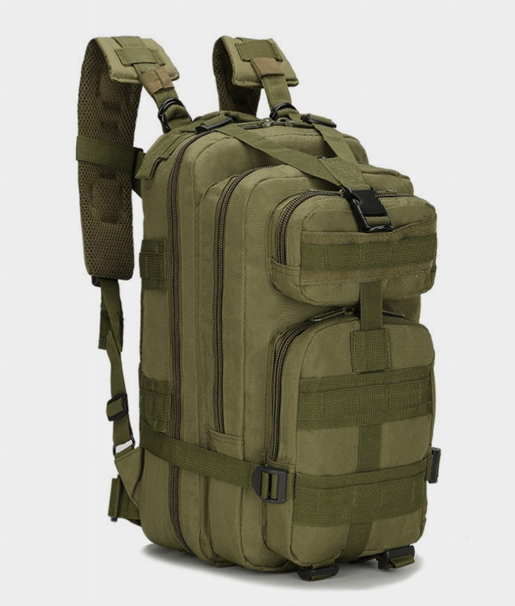 Tactical Military 25L Molle Backpack - Army Green