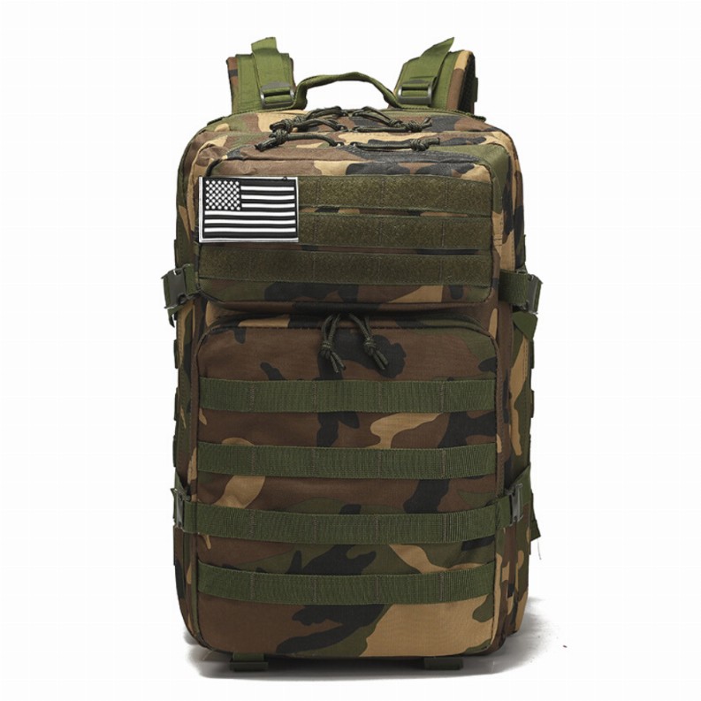 Tactical Military 45L Molle Rucksack Backpack - Camouflage