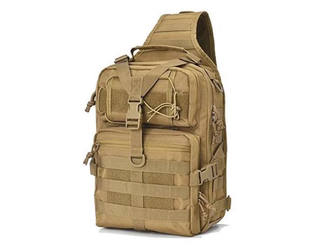 Tactical Military Medium Sling Range Bag - Khaki